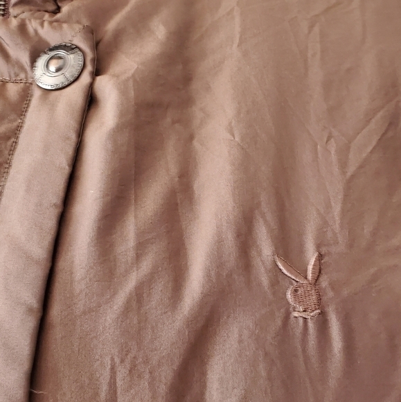PLAYBOY brown puffer with playboy logo and playboy lining. Size 170/92a  (large) - Picture 4 of 10